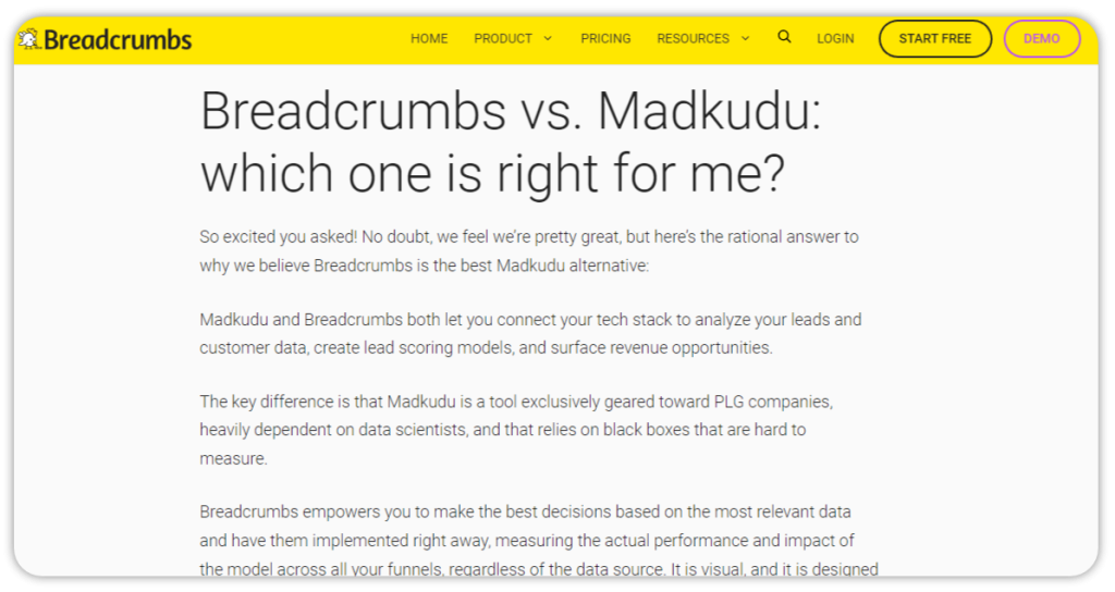 comparison guide example.