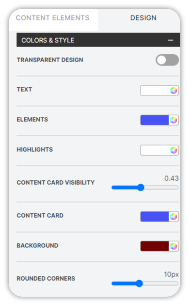 involve.me content elements.