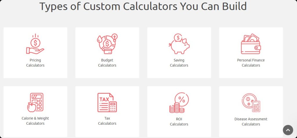 best online calculator builder.