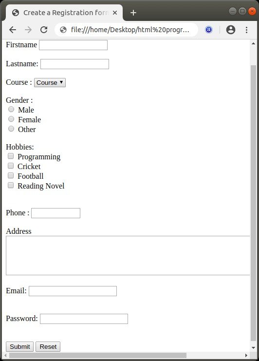 Generate Online Forms.