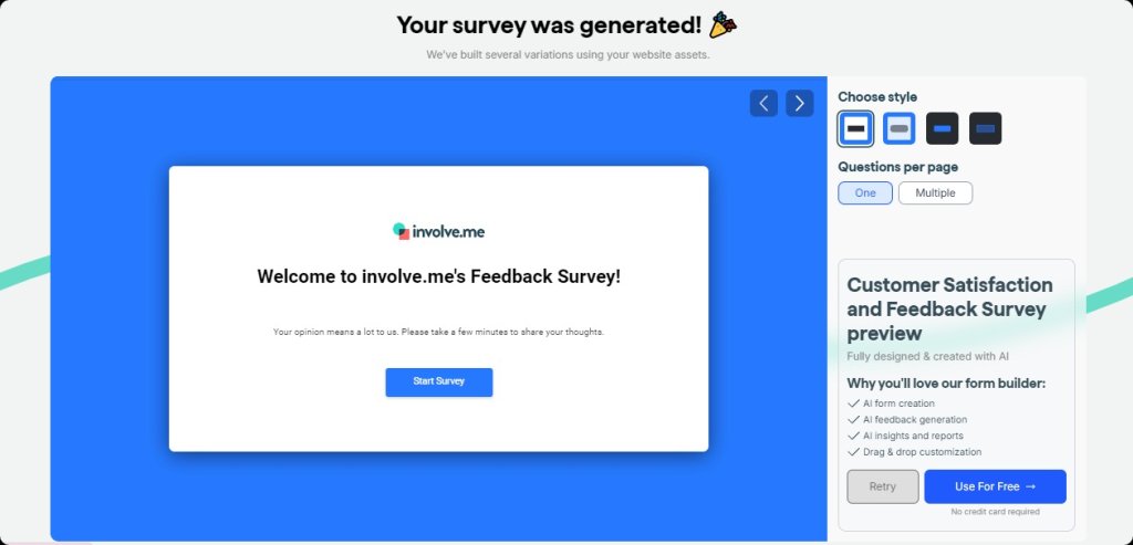 Generate NPS Surveys Instantly with AI.