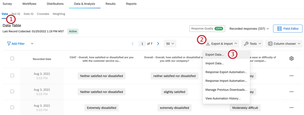 qualtrics data analysis.