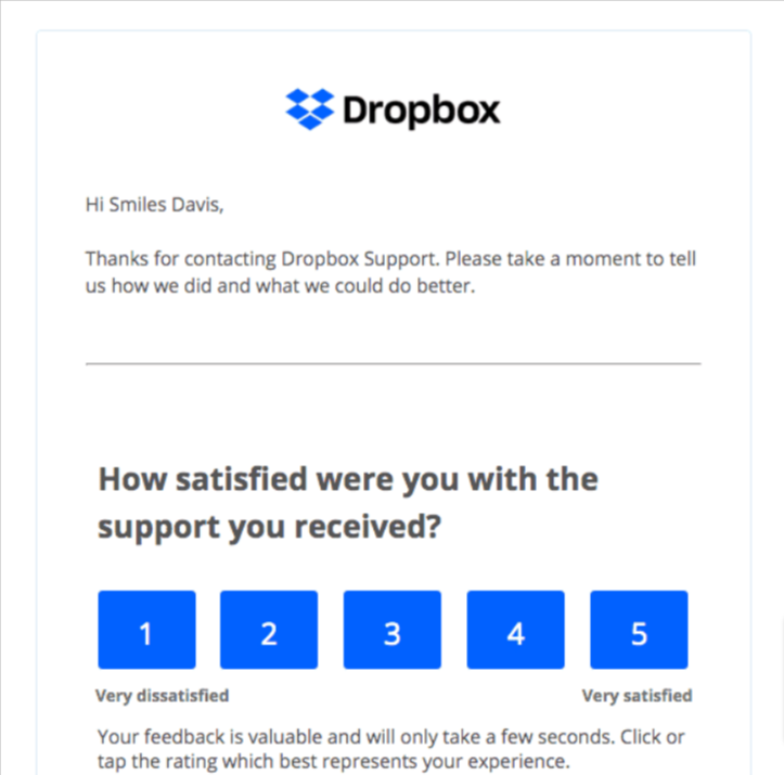 dropbox survey.