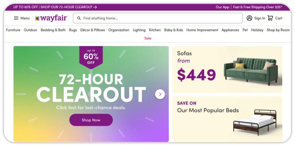 wayfair screenshot.