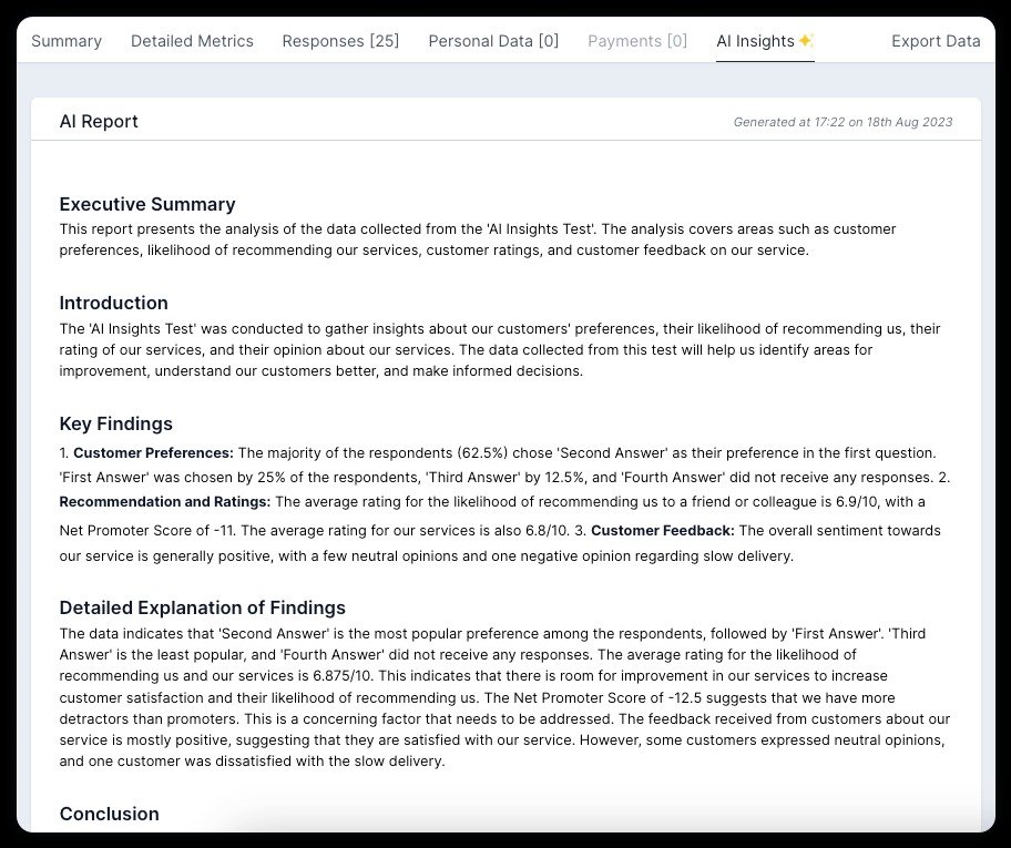 AI Survey Data Analysis Reports.