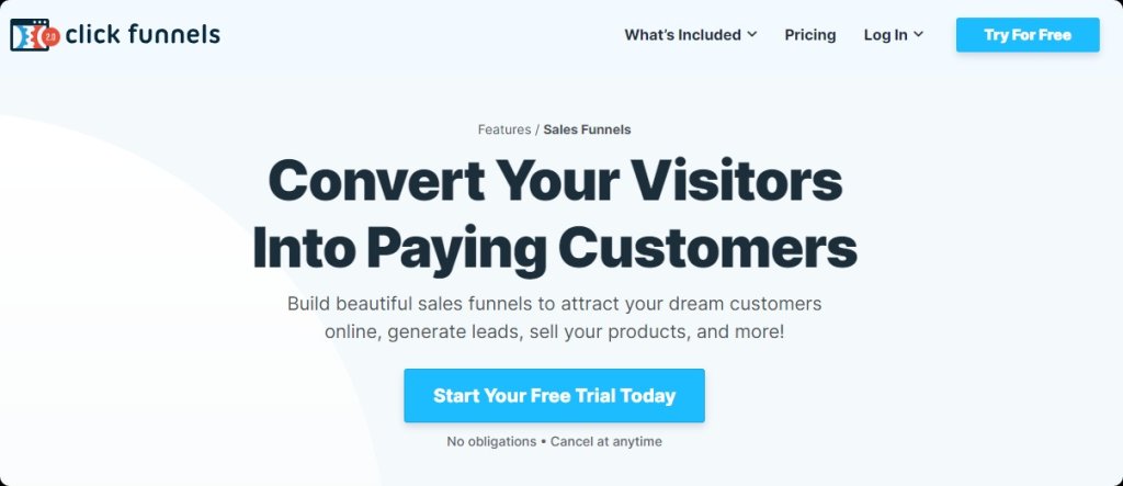 clickfunnels salesfunnel.