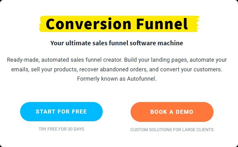 GetResponse Sales Funnel.