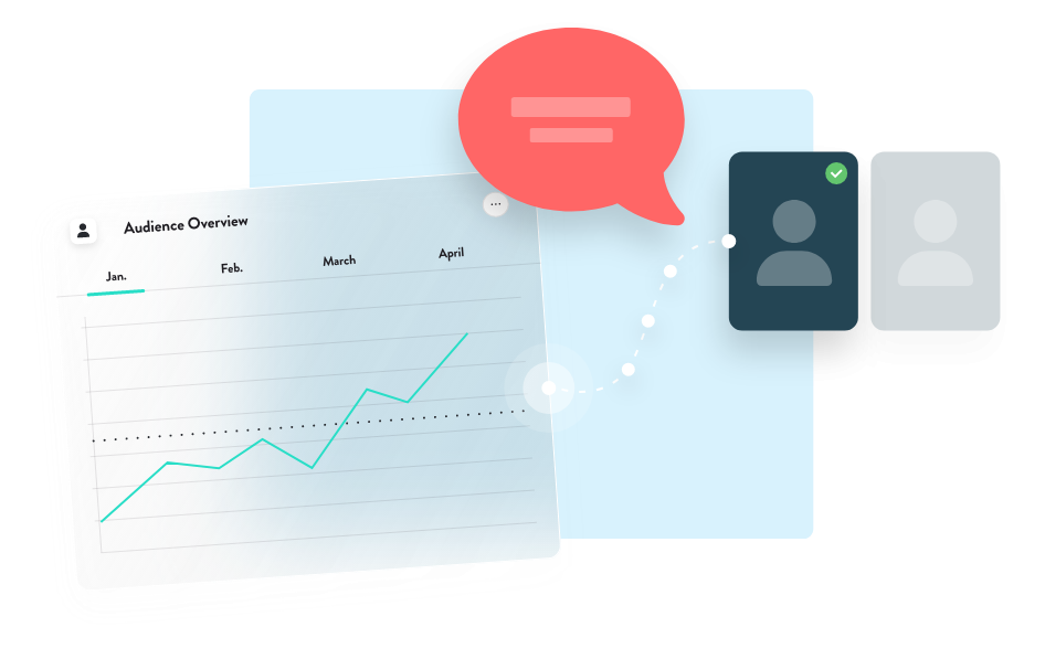 graphs audience overview illustration.