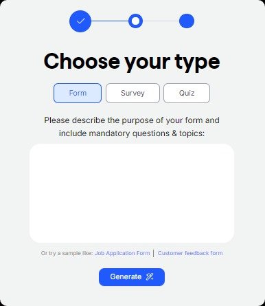 Typeform or AI-powered Form Generators?.