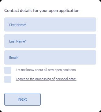 Basic Job Application Form.