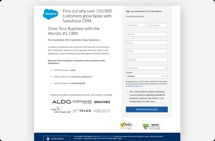 Best B2B Landing Page Examples.
