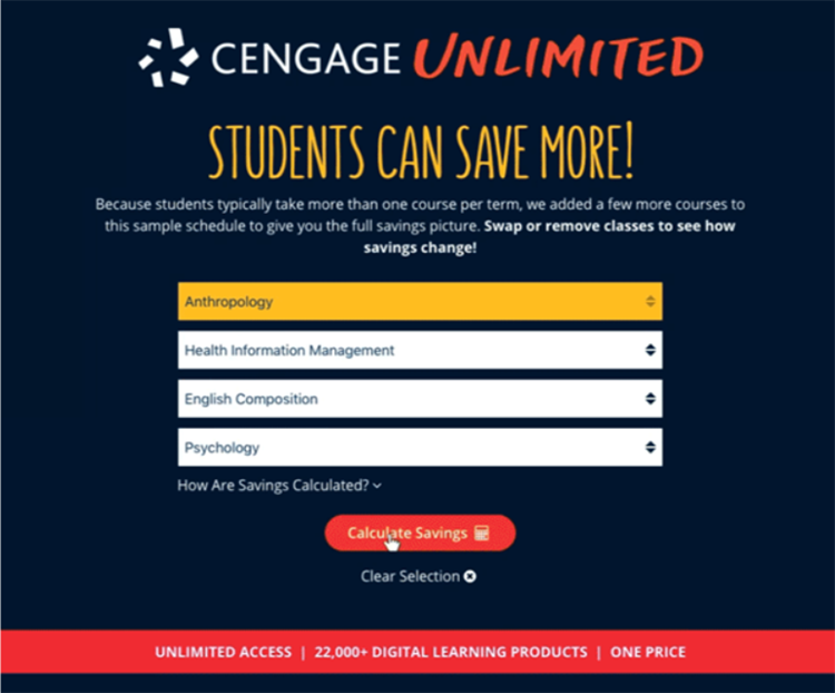 Cengage newsletter.