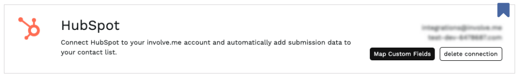HubSpot connection.
