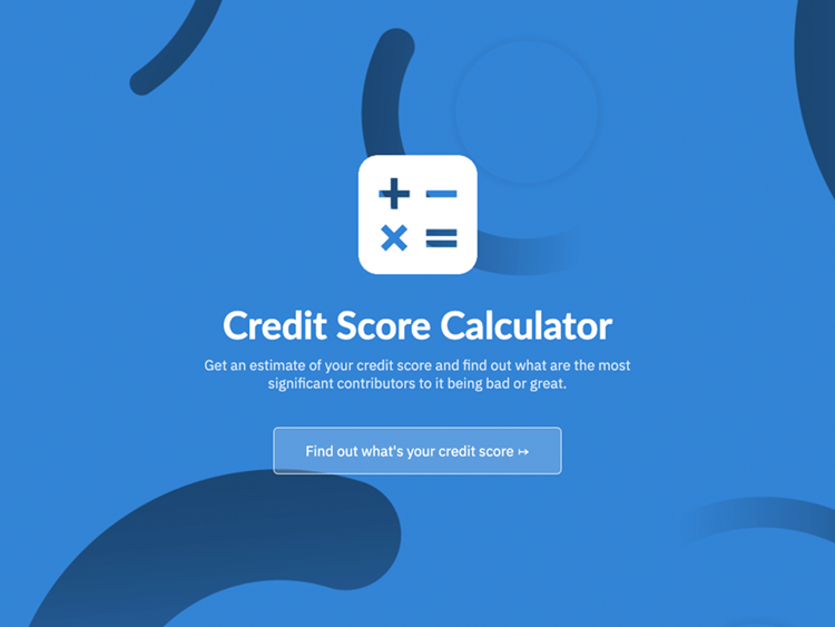 credit score calculator.