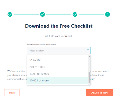 hubspot form key details.