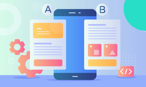 a/b testing illustration.