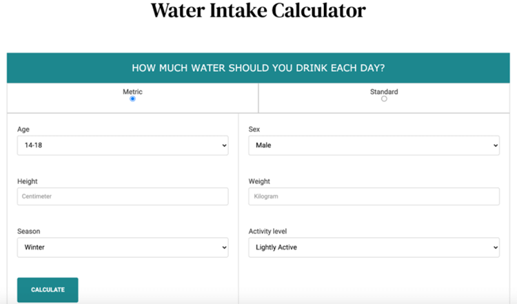 calculator - interactive content.