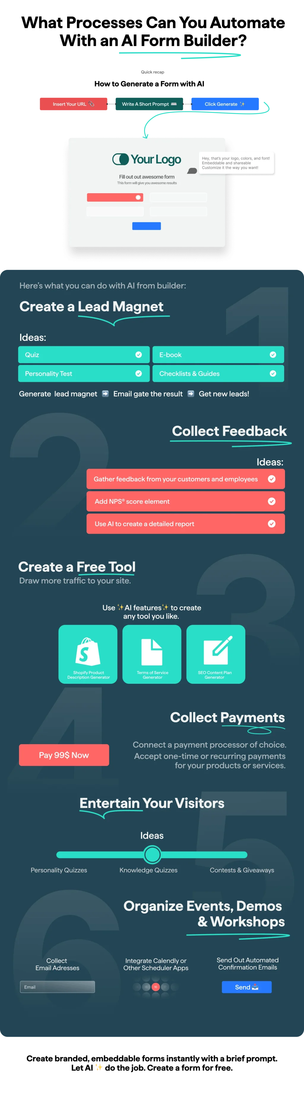 automate processes with AI forms.