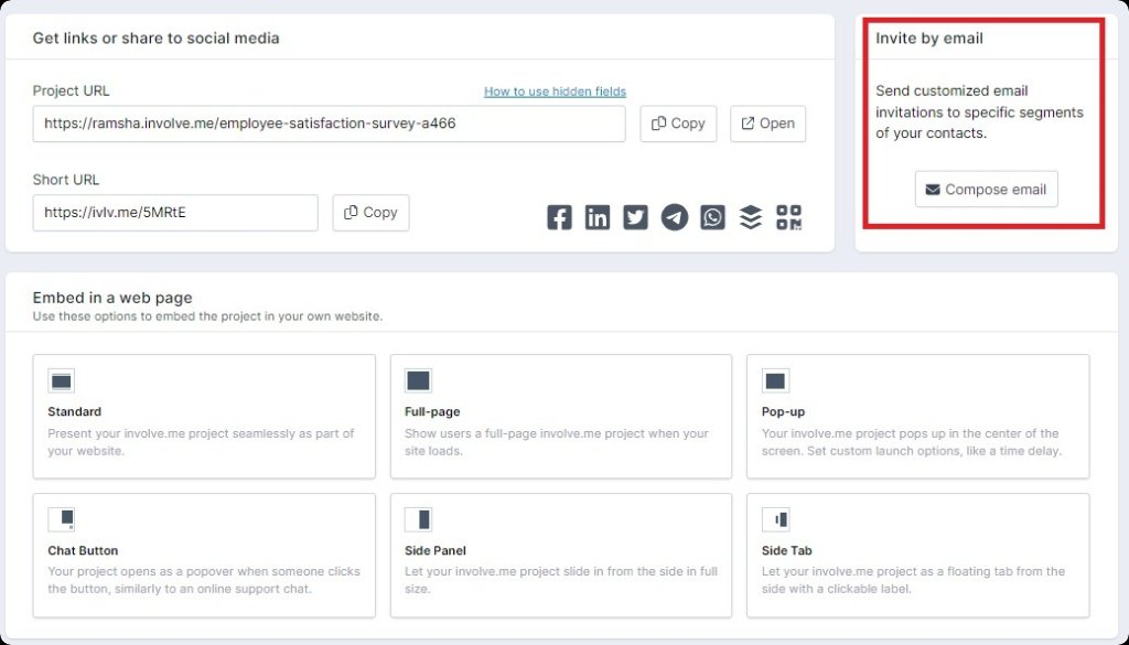 Create An Email Survey.