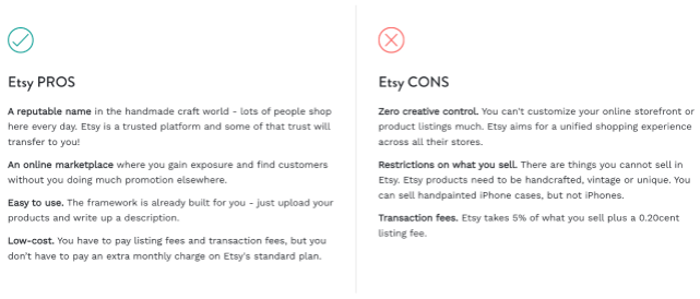 etsy comparison.