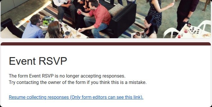 how to close a google form.