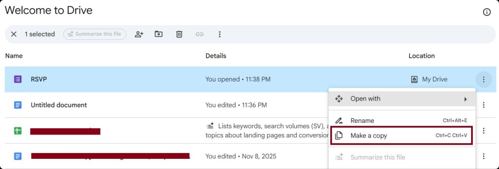 How to Make a Copy of a Google Form.