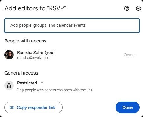 How to Share a Google Form.