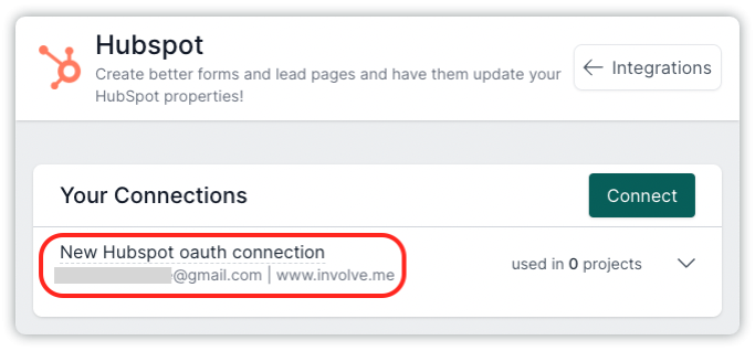 HubSpot CRM integration with forms.