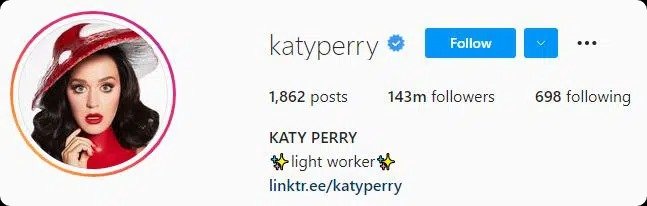 Katyperry instagram.