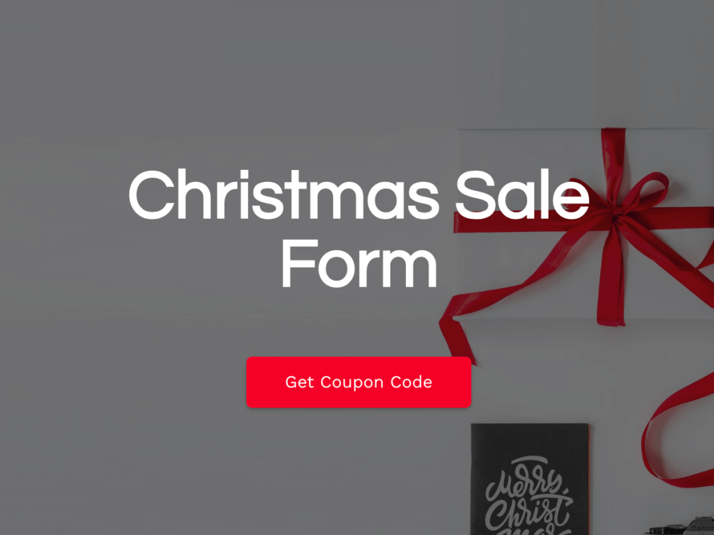 Christmas sale form.