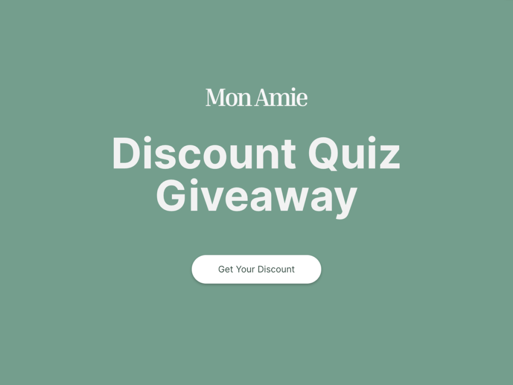 discount quiz giveaway.