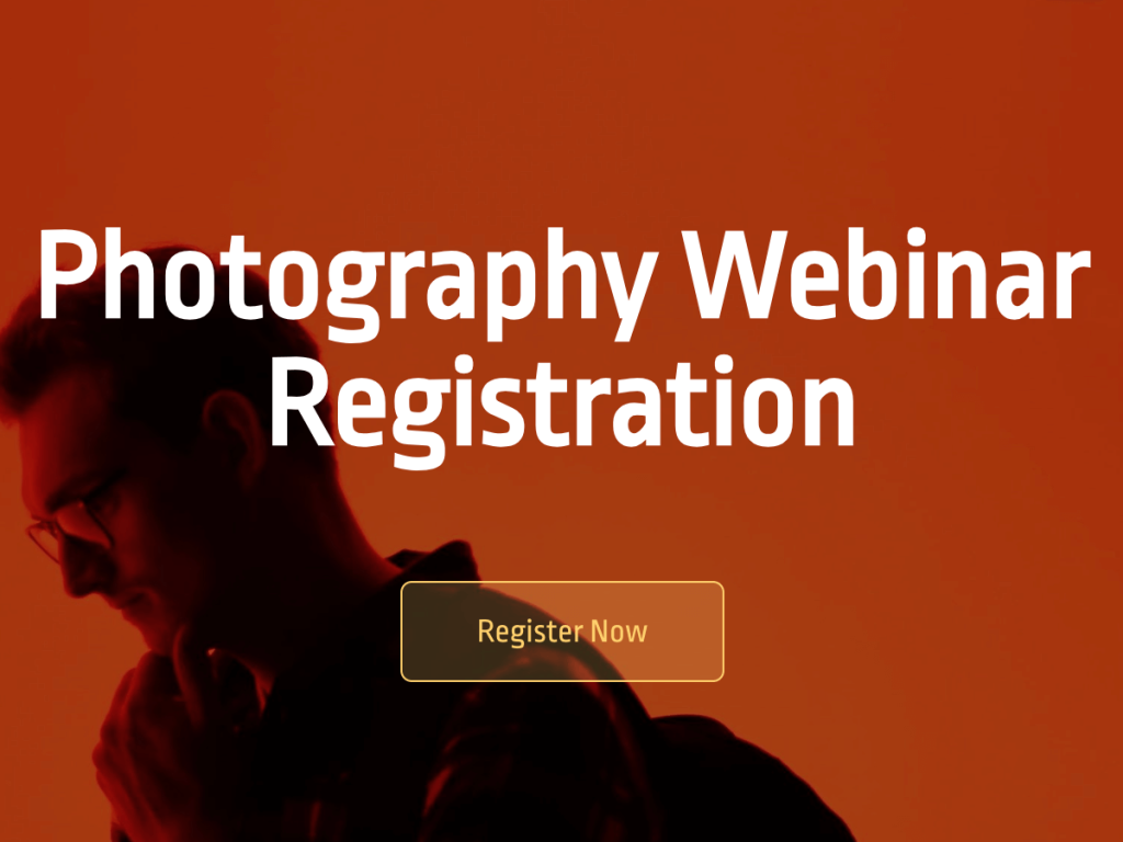 Webinar Registration Template.