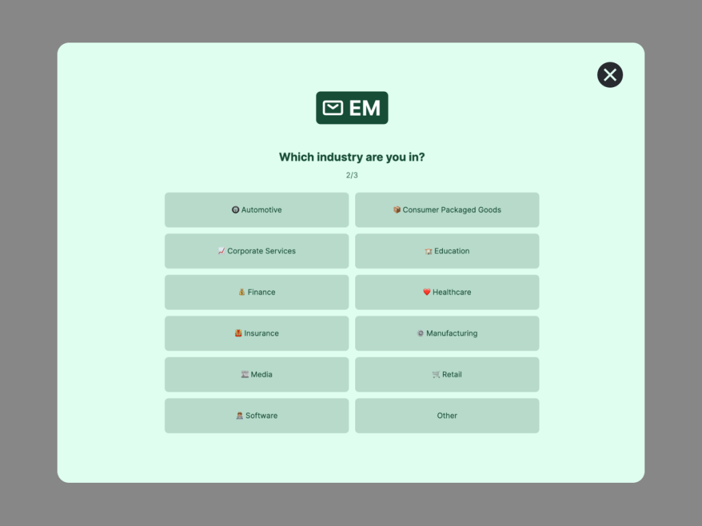 User Qualification Survey for Software Template.