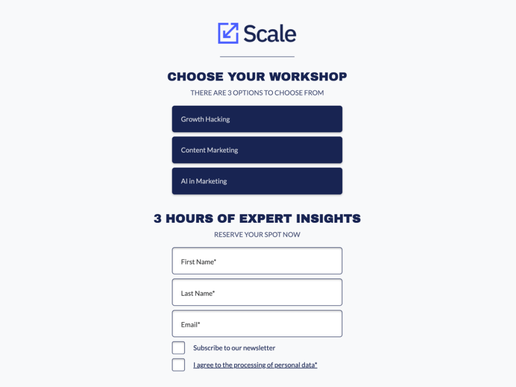 Webinar Registration Form for Agencies Template.