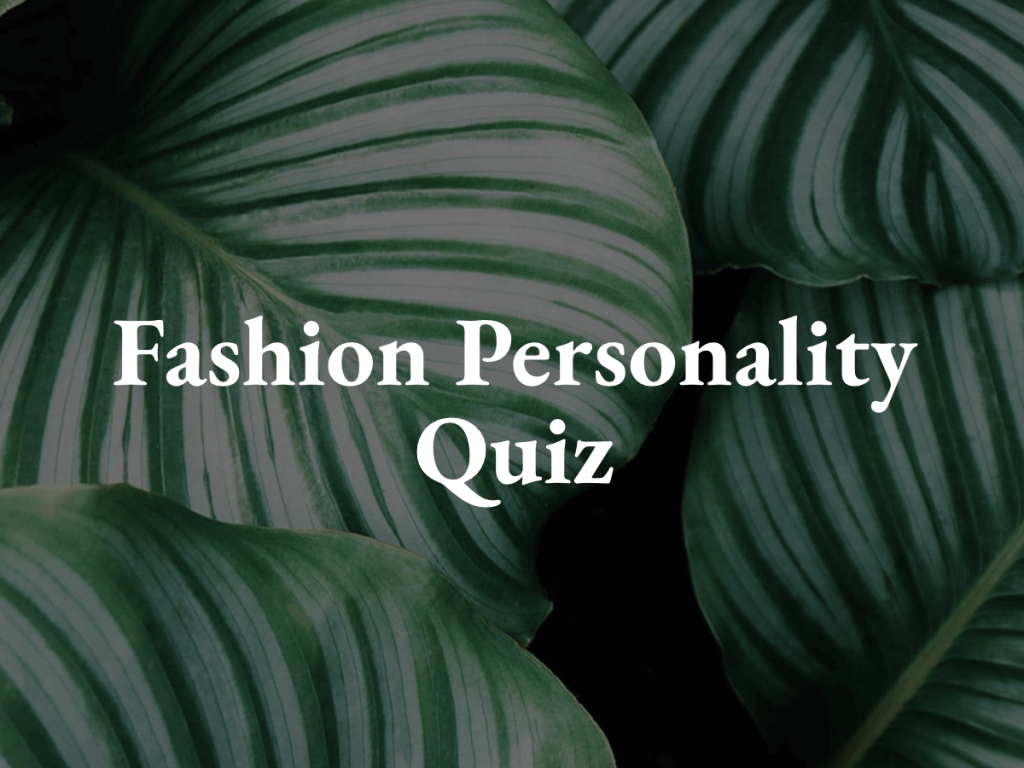 personality quiz.